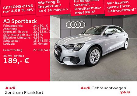 Audi A3 40 TFSI e S tronic Navi Tempomat DA