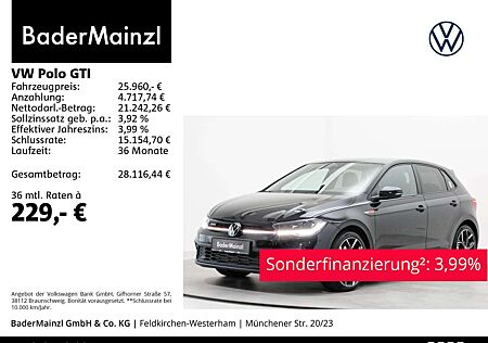 VW Polo GTI Volkswagen 2.0 TSI DSG LED Navi SHZ Kamera Virtual