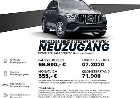 Mercedes-Benz GLE 53 AMG 4M+/22"/DISTRO+/AIRM/HEADUP/PANO/360°