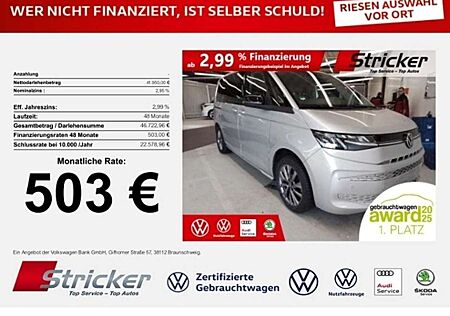VW T7 Multivan Volkswagen Life 1.5TSI DSG 503,-ohne Anzahlung Navi Standh.