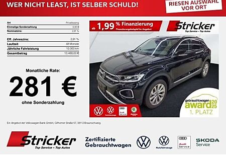 VW T-Roc Volkswagen Style 1.5TSI DSG 281,-ohne Anzahlung AHK Navi