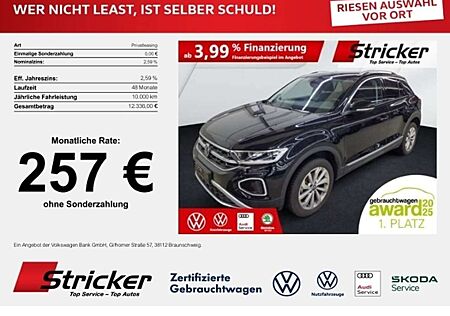 VW T-Roc Volkswagen Style 1.5TSI DSG 257,-ohne Anzahlung AHK Navi