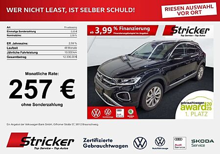 VW T-Roc Volkswagen Style 1.5TSI DSG 257,-ohne Anzahlung AHK Navi