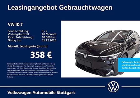 VW ID.7 Volkswagen Pro Navi Kamera LED AHK ACC SHZ