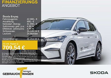 Skoda Enyaq iV 80x Sportline AHK WÄRMEPUMPE NAVI