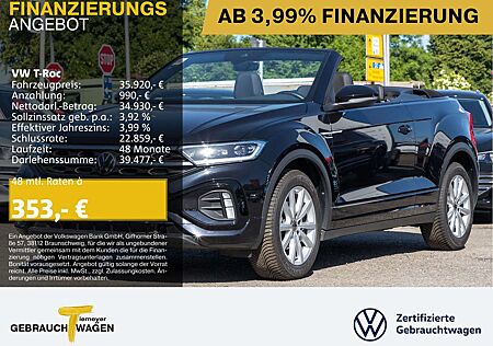 VW T-Roc Volkswagen Cabrio 1.5 TSI DSG R-LINE BLACK LM18 ST.HE