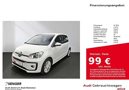 VW Up Volkswagen ! 1.0 MPI United Bluetooth Fahrerassistenzpa.