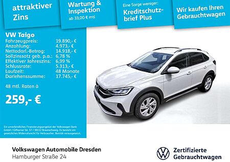 VW Taigo Volkswagen Life 1.0 TSI LED APP NAVI PDC TRAVEL