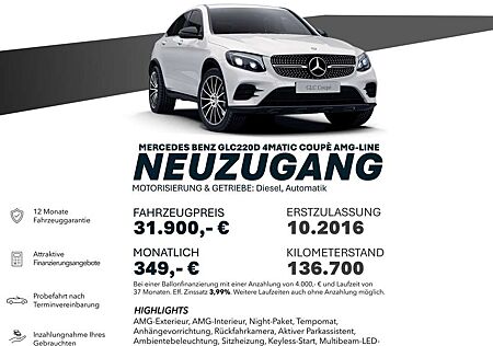 Mercedes-Benz GLC 220 d 4MATIC AMG-LINE/KAMERA/AHK/NIGHT LED