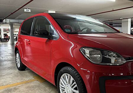 VW Up Volkswagen ! BlueMotion Technology colour fortana red