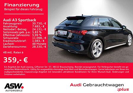 Audi A3 S line 35 TDI Stron NAVI B&O HUD VC