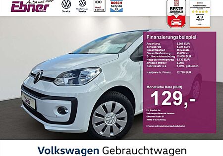 VW Up Volkswagen ! 1.0 65PS 4-TÜRER KAMERA+SITZHZG+AC-AUTOM+BLUETOOTH