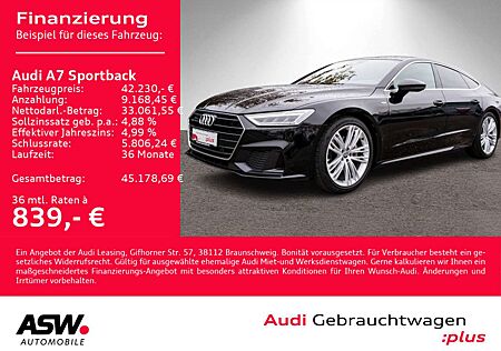 Audi A7 45TFSI S line quattro NAVI LED B&O