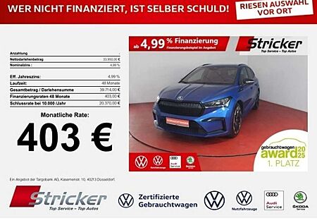 Skoda Enyaq iV80x Sportline 403,-ohne Anzahlung Pano AHK Wärm