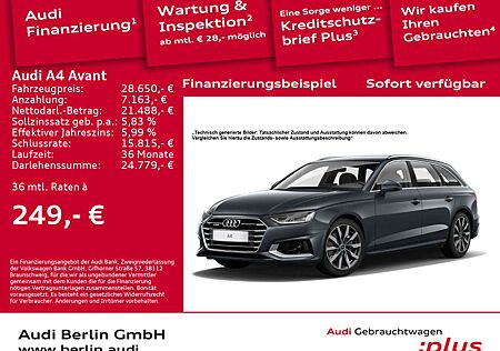 Audi A4 Advanced 40 TDI qu.S tr. RFK NAVI ACC