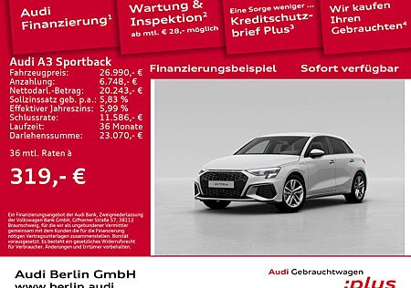 Audi A3 TFSI e S line 40 e S tr. LED NAVI