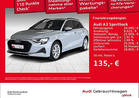 Audi A3 30 TFSI advanced S tronic AHK Navi