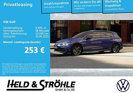VW Golf Volkswagen 8 R-Line 2.0 TSI DSG NEUPREIS 52010 EUR