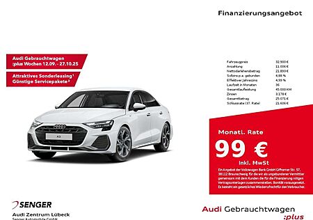 Audi A3 S line 30 TFSI Digitales Cockpit Navi DAB