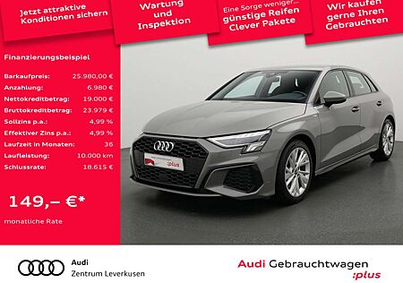 Audi A3 Sportback S line S-TRON VIRT SHZ CARPLAY LED