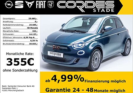 Fiat 500 Klimaautomatik, LED, PDC + Kamera, Allwetter, Carp