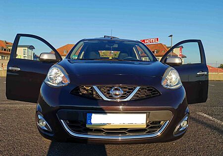 Nissan Micra Micra 1.2 N-Tec 80 PS K13 Nichtraucher 16''Alus Ganzjahresreifen Klimaautomatik Navi Tempomat CD RDS USB SHZ NSW 6 Lautsp