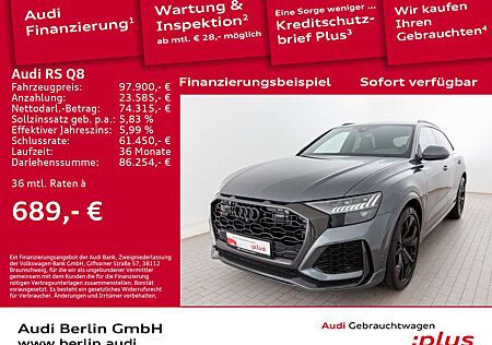 Audi RS Q8 tiptr. AHK STDHZG 360°K MATRIX PANO HUD