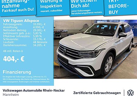 VW Tiguan Allspace Volkswagen 2.0 TDI Life DSG Navi AHK Pano u
