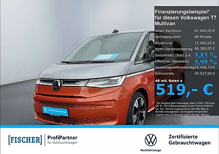 VW T7 Multivan Volkswagen 2.0TSI DSG Lang Style Matrix Navi AHK Panoramad.