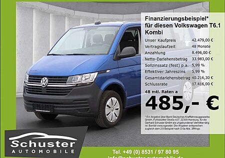 VW T6 Transporter Volkswagen T6.1 Kombi 9-Sitzer TDI*DSG AHK Navi Temp PDCv+h