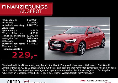 Audi A1 Sportback 25 TFSI S line LED Virtual 17" GRA