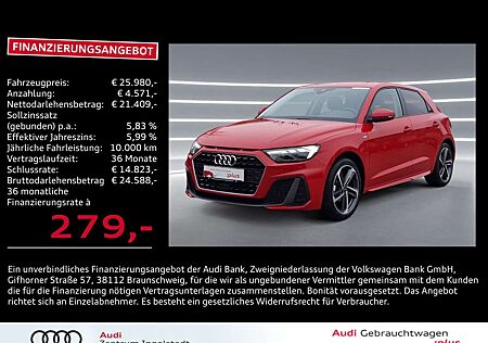 Audi A1 Sportback 25 TFSI S line LED Virtual 17" GRA