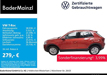 VW T-Roc Volkswagen 1.5 TSI DSG Life LED Carplay ACC Virtual