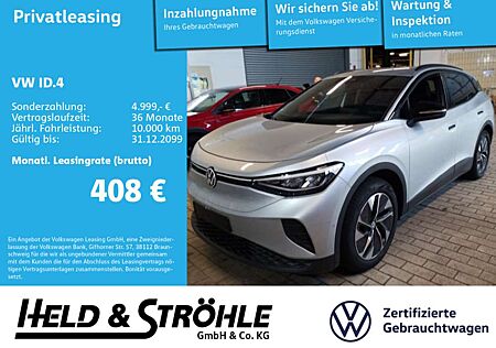 VW ID.4 Volkswagen Pro GOAL 210 kW LED NAV AHK WÄPU ACC DAB+