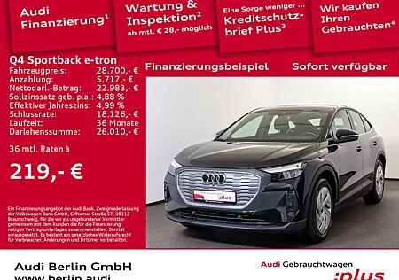 Audi Q4 e-tron Q4 Sportback 35 e-tron PDC SITZHZG VIRTUAL NAVI