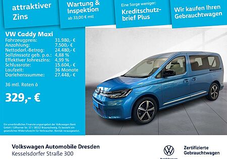 VW Caddy Volkswagen 2.0 TDI allrad Style 7-Sitzer AHZV LE