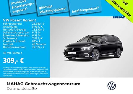 VW Passat Variant Volkswagen GTE 1.4 TSI eHybrid AHK IQ.Light