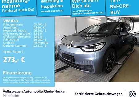 VW ID.3 Volkswagen Pro Performance Tech 150kW Navi Pano Kamera