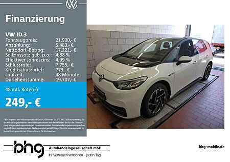 VW ID.3 Volkswagen Pro Komfort AHK ACC-Front-Lane-Assist Netzl