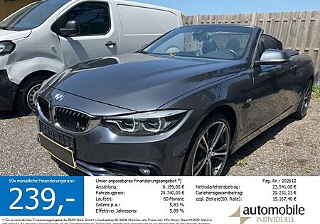 BMW 430 i xDr. Cabrio Sport Line LED Navi H&K HuD DAB