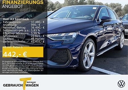 Audi A3 35 TDI S LINE PANO MATRIX ACC LM18