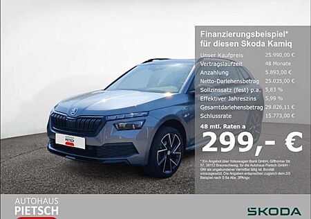 Skoda Kamiq 1.5 TSI Monte Carlo AHK Kamera Kessy Pano