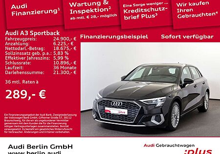 Audi A3 advanced 40 TFSI e S tr. LED NAVI