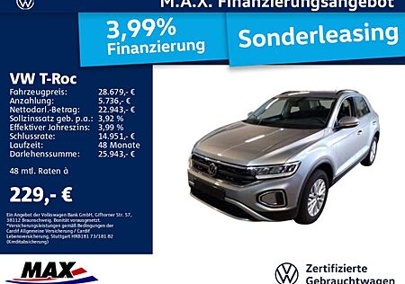 VW T-Roc Volkswagen LIFE 1.5 TSI DSG +STANDHZG+LED+NAVI+KLIMA+