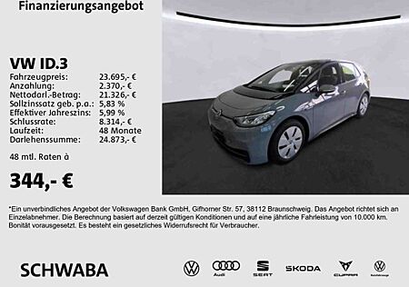 VW ID.3 Volkswagen Pro Batt-Kap. 62 kW/h *LED*NAV*LANE*8-fach*