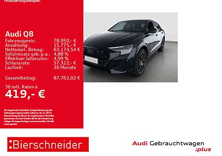 Audi Q8 55 TFSIe qu S-Line Black AHK PANO B&O 360