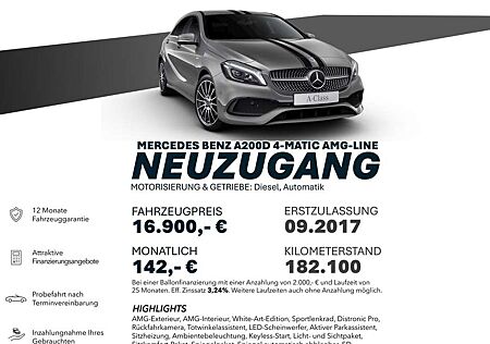 Mercedes-Benz A 200 CDI 4MATIC/RÜCKF/TOTW/LED/DISTROPRO Shz.