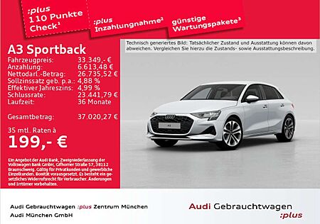 Audi A3 35 TFSI S tronic advanced AHK/HuD/S
