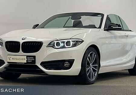 BMW 218 i Cabrio Sport-Line LHZ SHZ PDC LED HiFi 17"
