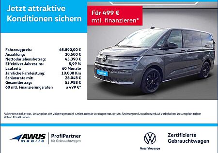 VW T7 Multivan Volkswagen Life LÜ 2.0TDI 110KW DSG